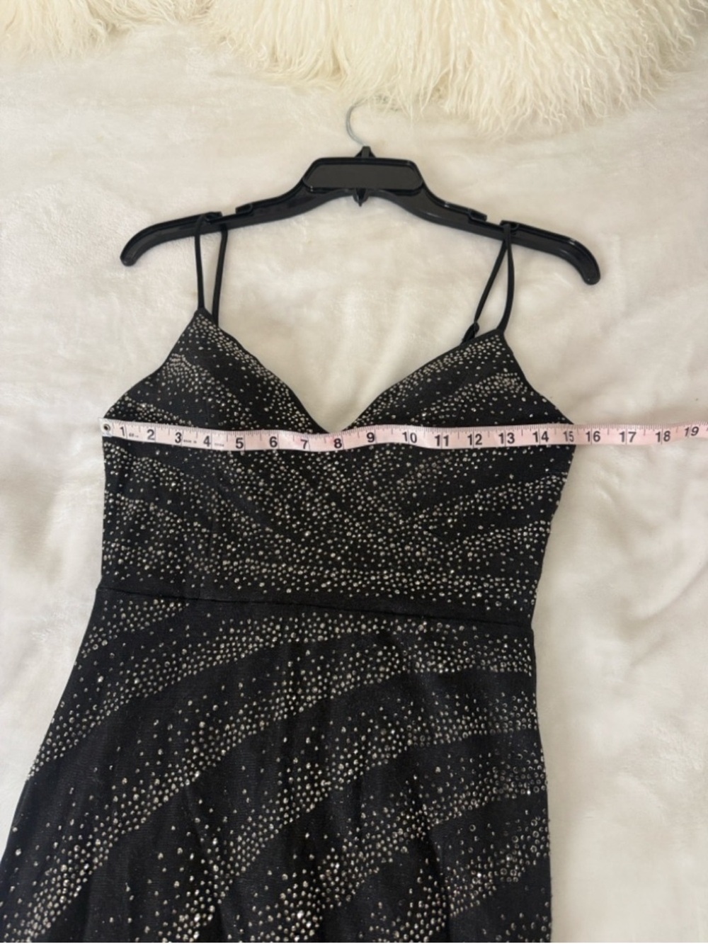 Windsor Tessa Black Rhinestone Mermaid Prom Gown S - Picture 8 of 11